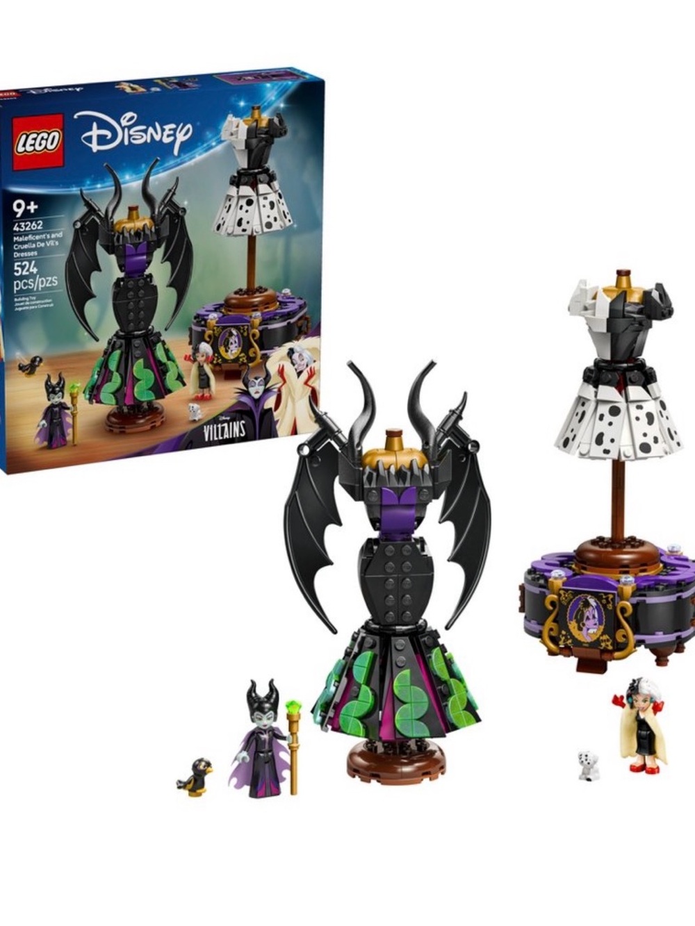 LEGO Disney VillainLEGO Disney Villains Maleficent's and Cruella's Dresses 43262